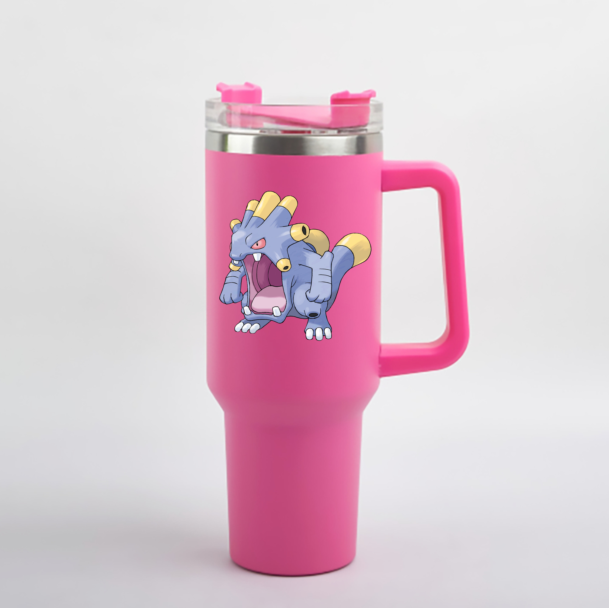 （画像用） ポケットモンスター Pokémon 1200mL車用タンブラー - クリスタルステッカー（プラスチックストロー付き）